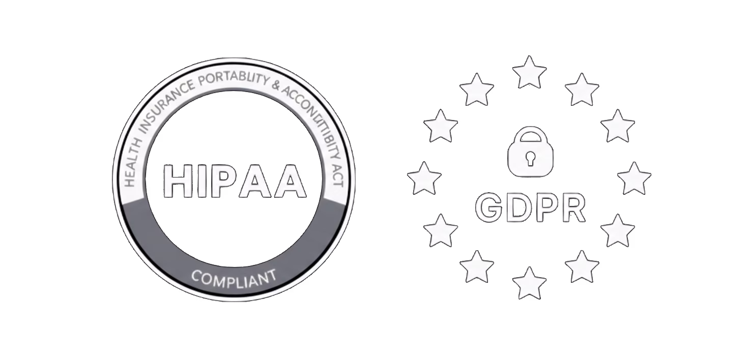 GDPR, SOC2, and ISO 27001 compliance badges
